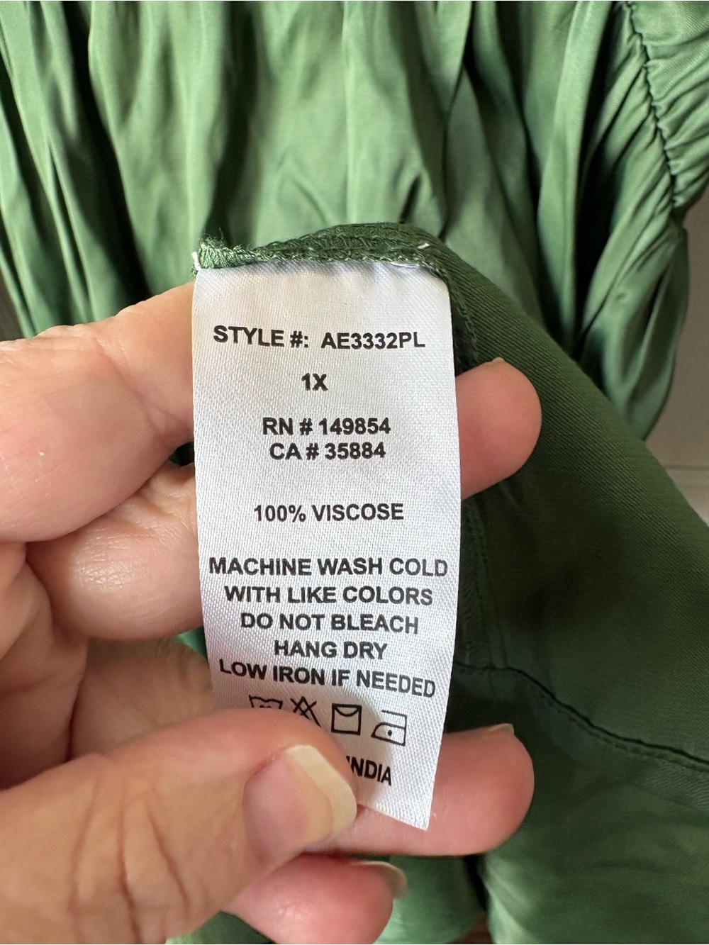 Sadie & Sage Olive Green V-Neck Mini Dress - Picture 5 of 7